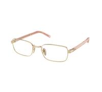 Prada Donna PR B54V ACX1O1 Montature da vista Metallo Oro Trasparente Squadrata Normale