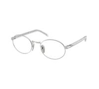 Prada Donna PR B55V 1BC1O1 Montature da vista Metallo Argento Trasparente Rotonda Normale