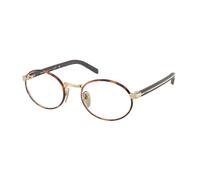 Prada Donna PR B55V 21E1O1 Montature da vista Metallo Havana Trasparente Rotonda Normale
