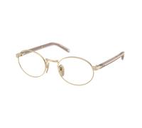Prada Donna PR B55V ZVN1O1 Montature da vista Metallo Oro Trasparente Rotonda Normale