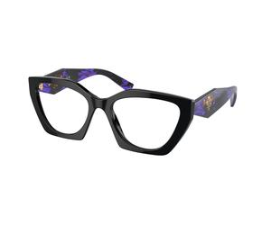 Prada Donna Prada PR 09YV 19S1O1 Montature da vista Acetato Nero Geometrica Normale