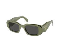 Prada Donna Prada PR 17WS 13N5S0 Occhiali da sole Acetato Verde Grigio Squadrata Normale