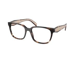 Prada Donna Prada PR 17ZV 07R1O1 Montature da vista Acetato Marrone Squadrata Normale