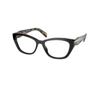 Prada Donna Prada PR 19WV 1AB1O1 Montature da vista Acetato Nero Cat Eye Normale