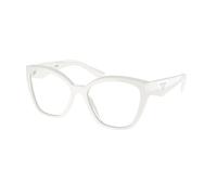 Prada Donna Prada PR 20ZV 17K1O1 Montature da vista Acetato Nero Trasparente Geometrica Normale