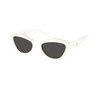 Prada Donna Prada PR A02S 17K08Z Occhiali da sole Acetato Bianco Grigio Farfalla Normale