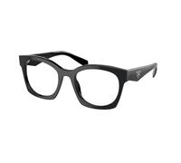 Prada Donna Prada PR A05V 16K1O1 Montature da vista Acetato Nero Trasparente Geometrica Normale
