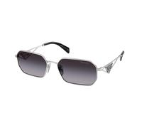 Prada Donna PR A51S 1BC90A Occhiali da sole Acciaio Argento Grigio Geometrica Normale Sfumato