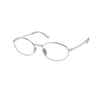 Prada Donna Prada PR A57V 1BC1O1 Montature da vista Metallo Argento Rotonda Normale