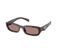 Prada Donna PR B06S 17N60B Occhiali da sole Acetato Tartaruga Marrone Squadrata Normale