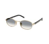 Prada Donna Prada PR B53S ZVN02C Occhiali da sole Metallo Oro Grigio Rotonda Normale Sfumato