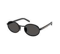 Prada Donna Prada PR B56S AAV08Z Occhiali da sole Acciaio Nero Grigio Rotonda Normale