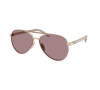 Prada Donna Prada PR B57S 24E20I Occhiali da sole Acciaio Oro Marrone Pilot Normale