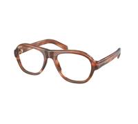 Prada Donna Prada PR C12V 24G1O1 Montature da vista Acetato Marrone Trasparente Pillow Normale