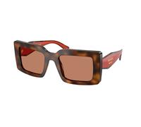 Prada Donna Prada PR D01S 01K90Q Occhiali da sole Acetato Tartaruga Marrone Squadrata Normale