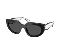 Prada Donna Prada PR D02S 20G08Z Occhiali da sole Acetato Nero Grigio Rotonda Normale