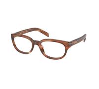 Prada Donna Prada PR D03VU 24G1O1 Montature da vista Acetato Marrone Trasparente Pantos Normale