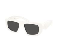 Prada Donna Prada PR D04SU 17K08Z Occhiali da sole Acetato Bianco Grigio Geometrica Normale