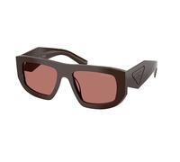 Prada Donna Prada PR D04SU 27I80W Occhiali da sole Acetato Marrone Bordeaux Geometrica Normale