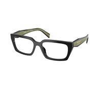 Prada Donna Prada PR D05V 03K1O1 Montature da vista Acetato Nero Trasparente Squadrata Normale