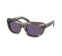 Prada Donna Prada PR D07S 26O70W Occhiali da sole Acetato Nero Viola Squadrata Normale