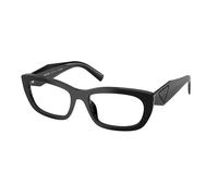 Prada Donna Prada PR D09V 16K1O1 Montature da vista Acetato Nero Trasparente Geometrica Normale