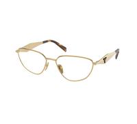 Prada Donna Prada PR D52V 24J1O1 Montature da vista Metallo Oro Trasparente Geometrica Normale