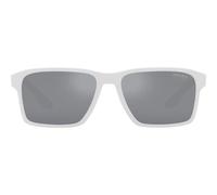 Prada Linea Rossa Prada Linea Rossa Sps 05ys Occhiali Da Sole Uomo Bianco Geometrico Argento 58mm