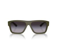 Prada Linea Rossa Ps 04zs Occhiali Da Sole Uomo Verde Squadrato Marrone 56mm