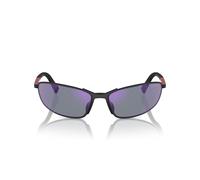 Prada Linea Rossa Uomo Prada Linea Rossa PS 55ZS DG010J Occhiali da sole Metallo Nero Blu Geometrica Normale