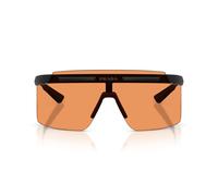 Prada Linea Rossa Ps B06s Occhiali Da Sole Uomo Nero Mascherina Arancione 40mm