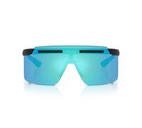 Prada Linea Rossa Ps B06s Occhiali Da Sole Uomo Nero Mascherina Verde 40mm