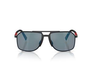 Prada Linea Rossa Ps B51s Occhiali Da Sole Uomo Nero Pilot Blu 56mm