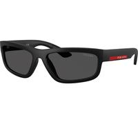 Prada Linea Rossa PS05ZS DG006F, Nero, Plastic, Uomini occhiali da sole 59