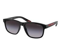 Prada Linea Rossa Uomo Prada Linea Rossa PS 06YS 1AB09U Occhiali da sole Iniettato Nero Grigio Pillow Normale Sfumato