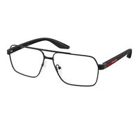 Prada Linea Rossa PS51TV 1BO1O1, Nero, Metal, Uomini occhiali 57