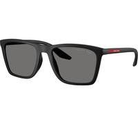 Prada Linea Rossa PSB08S 1BO02G Polarized, Polarizzato, Nero, Plastic, Uomini occhiali da sole 56