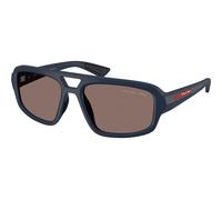 Prada Linea Rossa PSB11SU TFY05C Polarized, Polarizzato, Blu, Plastic, Uomini occhiali da sole 57