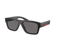 Prada Linea Rossa Uomo Prada Linea Rossa PS 04ZS DG002G Occhiali da sole Iniettato Nero Grigio Squadrata Polarizzata