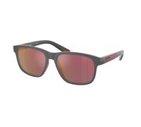 Prada Linea Rossa Uomo Prada Linea Rossa PS 06YS UFK10A Occhiali da sole Iniettato Grigio Grigio Pillow Specchiate Specchiato