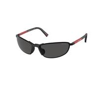 Prada Linea Rossa Uomo Prada Linea Rossa PS 55ZS 1BO06F Occhiali da sole Metallo Nero Grigio Geometrica Normale