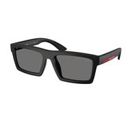 Prada Occhiali da Sole PSA07S 1BO02G Linea Rossa Nero/Grigio Unisex Polarizzati 58/18/145