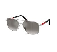 Prada Linea Rossa Uomo Prada Linea Rossa PS A50S 1BC02M Occhiali da sole Metallo Argento Grigio Geometrica Specchiate Sfumato
