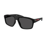 Prada Linea Rossa Uomo Prada Linea Rossa PS B02S 1BO06F Occhiali da sole Iniettato Nero Grigio Geometrica Normale