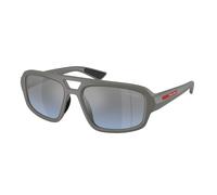 Prada Linea Rossa Uomo Prada Linea Rossa PS B11SU 16X11A Occhiali da sole Iniettato Grigio Argento Geometrica Normale Sfumato