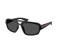 Prada Linea Rossa Uomo Prada Linea Rossa PS B11SU 1BO08Z Occhiali da sole Iniettato Nero Grigio Geometrica Normale