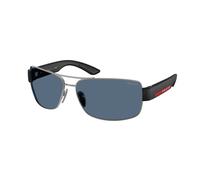 Prada Linea Rossa Uomo Prada Linea Rossa PS B52S 5AV06A Occhiali da sole Metallo Grigio Blu Geometrica Normale