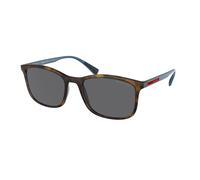 Prada Linea Rossa Uomo PS 01TS LIFESTYLE U61144 Occhiali da sole Nylon Tartaruga Grigio Squadrata Polarizzata
