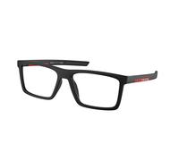 Prada Linea Rossa Uomo PS 02QV 1BO1O1 Montature da vista Nylon Nero Trasparente Squadrata Normale