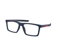 Prada Linea Rossa Uomo PS 02QV MAG1O1 Montature da vista Nylon Blu Trasparente Squadrata Normale